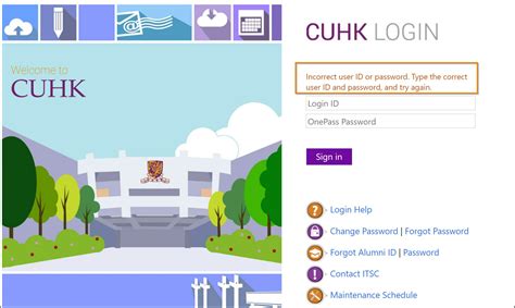 CUHK Login .